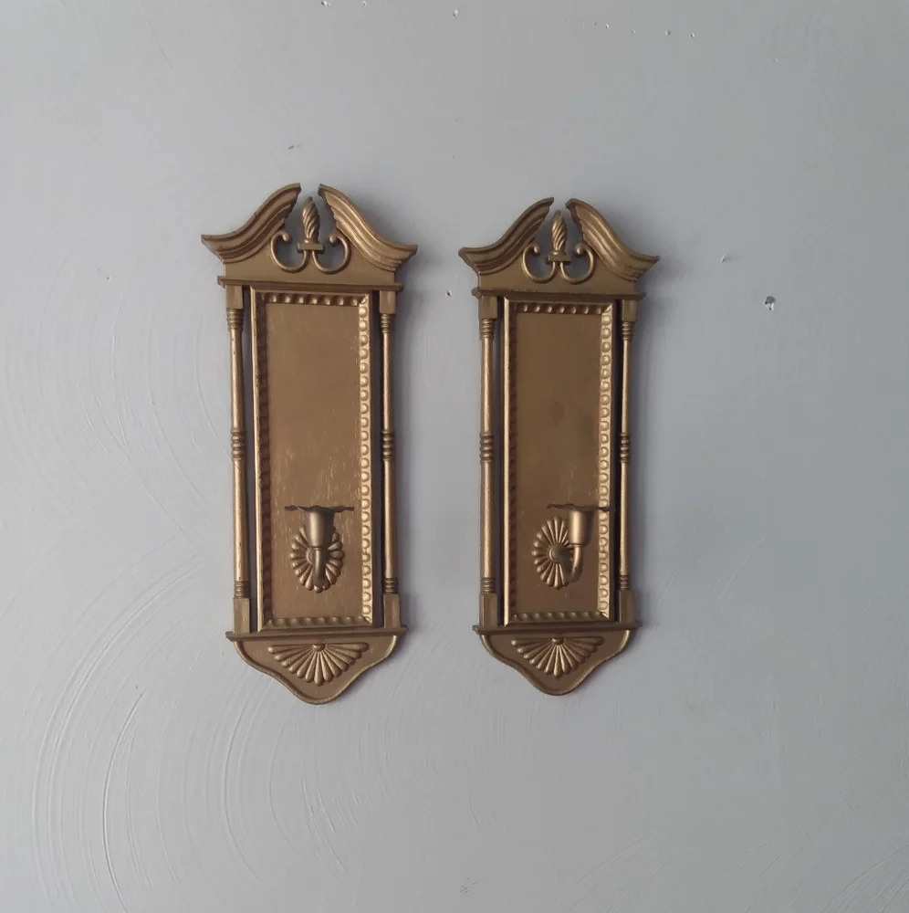Burwood 70s Federal panel candlholders - Picture 3 of 14
